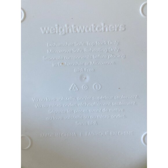 WeightWatchers BPA-Free White & Green Food Storage Containers W/ Lids & Divider - Picture 6 of 16
